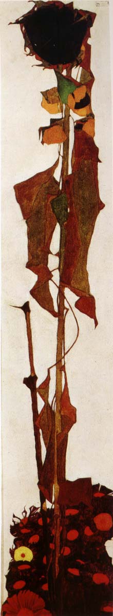 Egon Schiele Sunflower